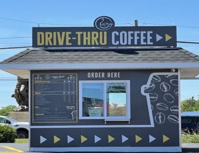 Drive through coffee kiosk with $1k / day sales